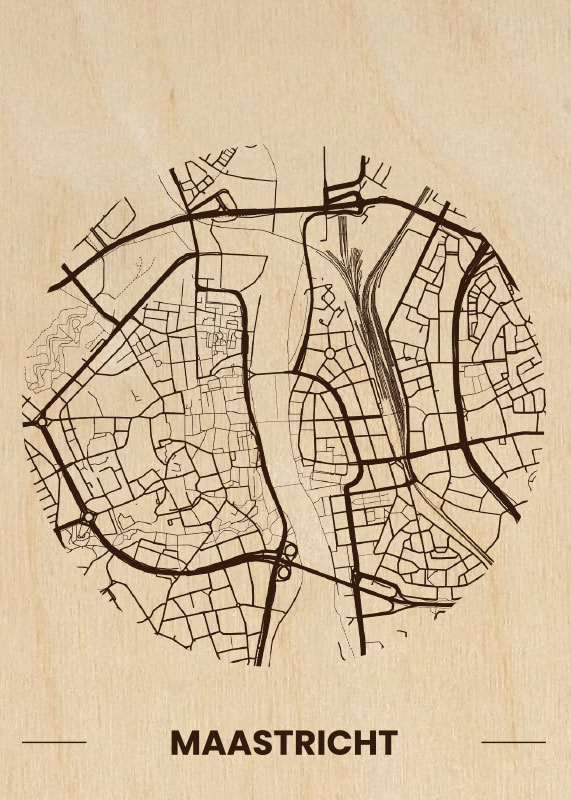 10-Houten-Citymap-Maastricht-Plattegrond-
