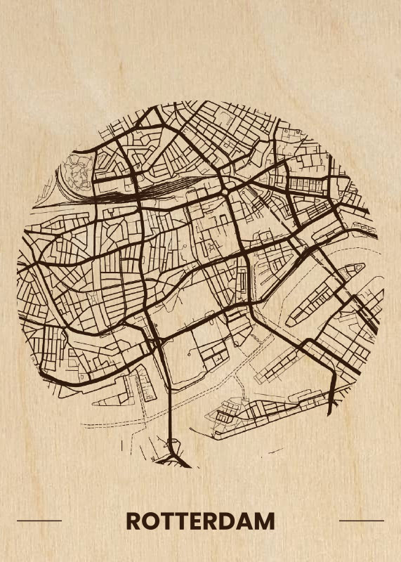 12-Houten-Citymap-Rotterdam-Plattegrond-