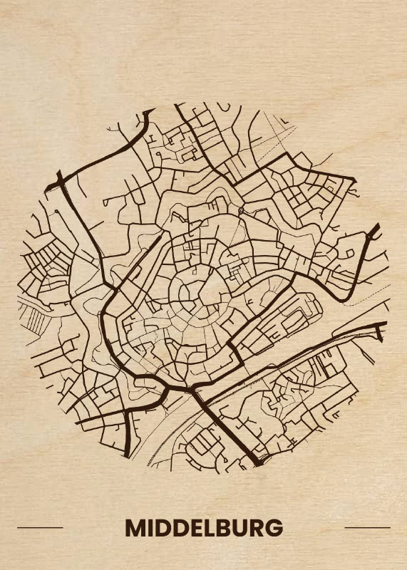 15-Houten-Citymap-Middelburg-Plattegrond-