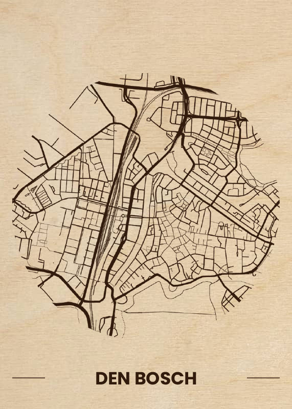 18-Houten-Citymap-Den-Bosch-Plattegrond-