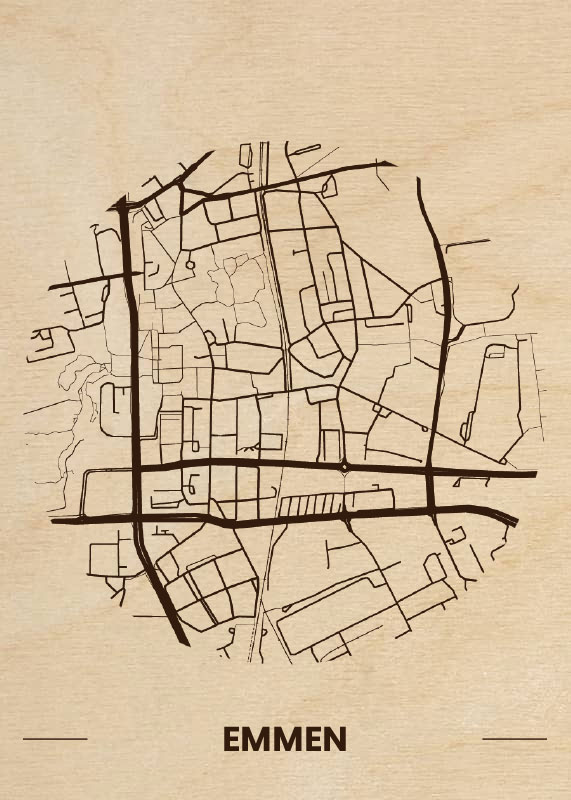 20-Houten-Citymap-Emmen-Plattegrond-
