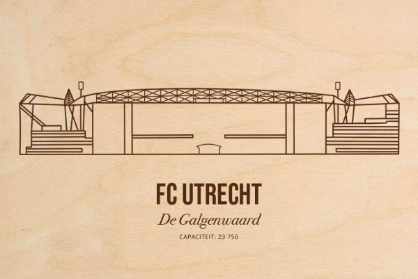 De Galgenwaard FC Utrecht Poster Hout