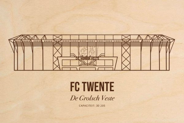 Grolsch Veste - FC Twente Poster Hout